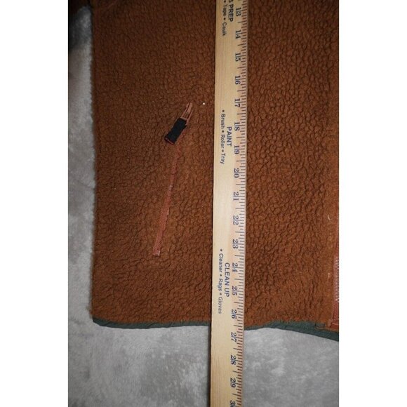 Urban Outfitters BDG Sherpa Fleece Teddy Bear Full Zip Chocolate Brown Green M - Picture 11 of 13